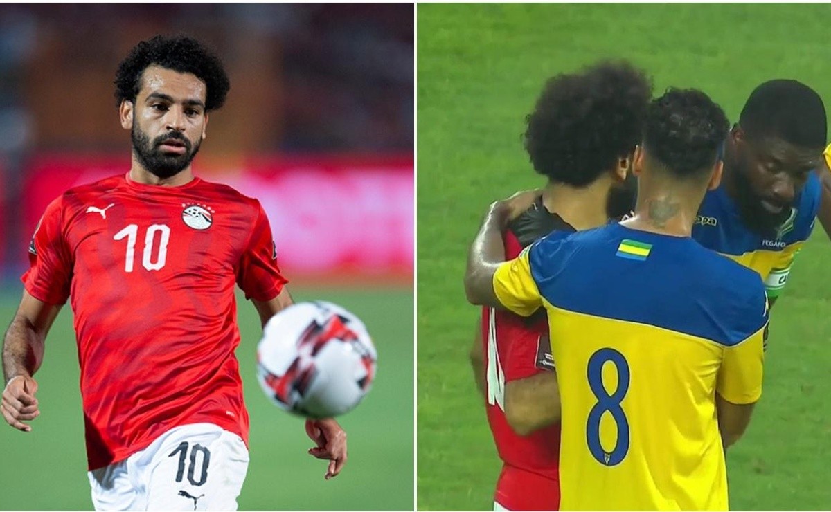 ¡Locura por el faraón! Jugadores de Gabón discuten y se pelean por la camiseta de Mohamed Salah