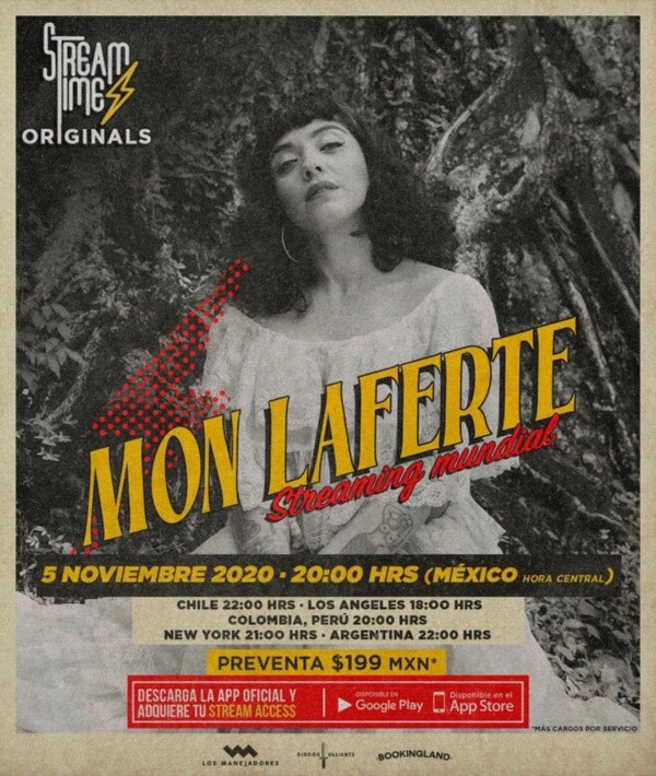 El afiche del show en streaming que prepara Mon Laferte