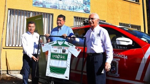 Deportes Temuco firma convenio con cuerpo de bomberos