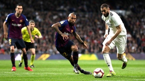 Vidal jugó en el nuevo triunfo del Barca ante Real Madrid