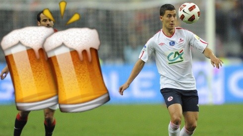 Hazard saltó a la fama con el Lille francés, del cual se despidió borracho