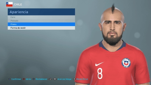 PES 2019: Vidal con cambio de look en la nueva actualización