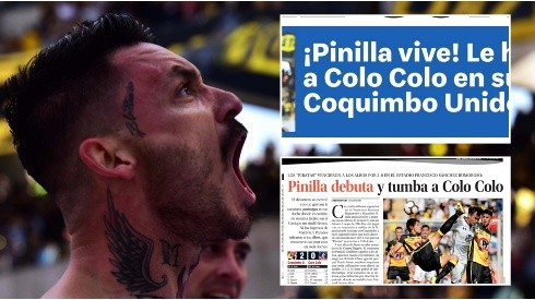 Mauricio Pinilla vuelven a encabezar la prensa deportiva