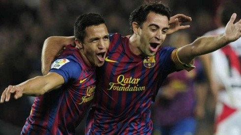 Xavi coincidió con Alexis en el FC Barcelona