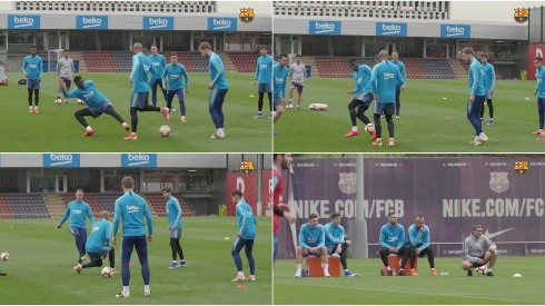Vidal fue el centro de la atención en el regreso de Barcelona a los entrenamientos