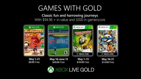 Juegos gratis en mayo con Xbox Live Gold