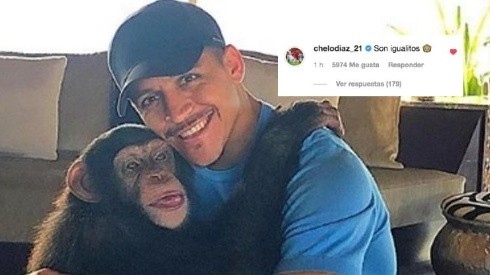 Marcelo Díaz sube al columpio a Alexis por su foto junto a un mono