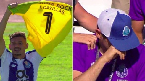 Iker Casillas rompe en llanto con dedicatoria del gol del Porto