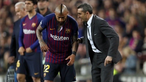 Arturo Vidal nunca pudo consolidar la titularidad con Ernesto Valverde