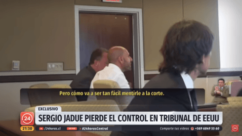 Sergio Jadue reclamó molesto por la sanción interpuesta en su contra