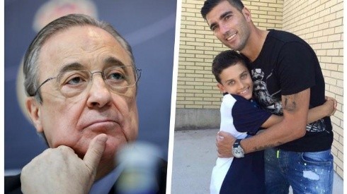 Florentino Pérez apadrina al hijo de la Perla Reyes en el Real Madrid