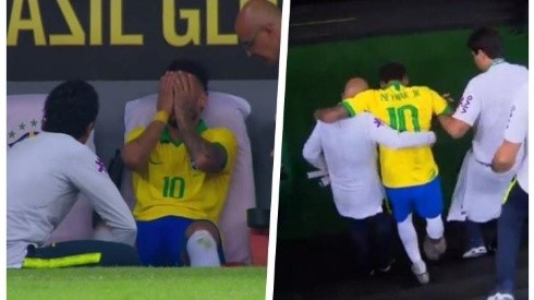 Neymar sale lesionado ante Qatar