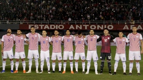 La selección paraguaya en su amistoso frente a Honduras (Foto: Twitter Selección Paraguaya)