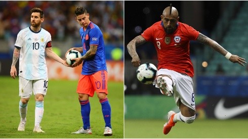 Colombia y Argentina son posibles rivales de Chile en cuartos de final