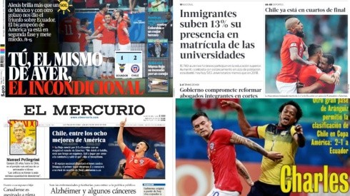 Alexis Sánchez llevo los elogios de la prensa nacional