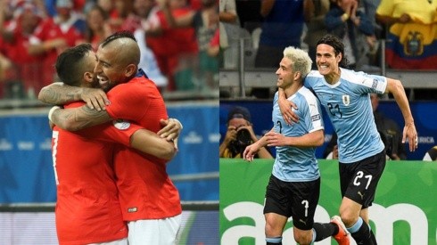 Chile y Uruguay definen al ganador del Grupo C (Fotos: Chile/Agencia Uno - Uruguay/Getty Images)