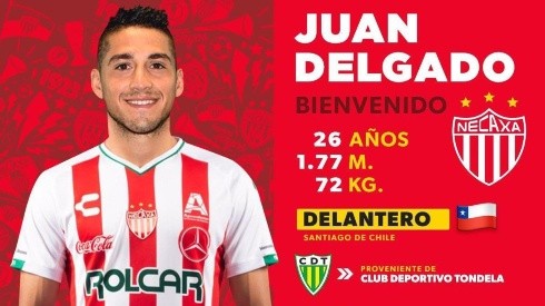 Juan Delgado es el nuevo refuerzo del Necaxa.