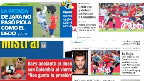 Los principales medios impresos informaron la caída de Chile ante Uruguay