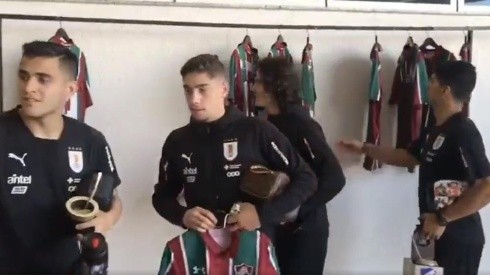 La Celeste se llevó la camiseta de Fluminense.