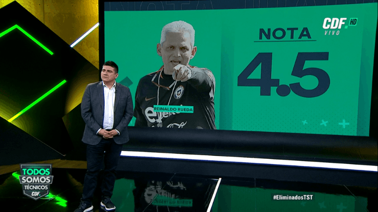 Reinaldo Rueda (4,5) | “Los cambios no estuvieron al nivel, se demoró mucho. A Vidal lo tendría que haber sacado, debió tener actitud, más allá de que sea un Guerrero y quiera estar siempre”.