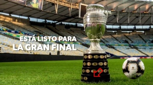 El trofeo de la Copa América en el video promocional no tiene la placa "Chile 2016"
