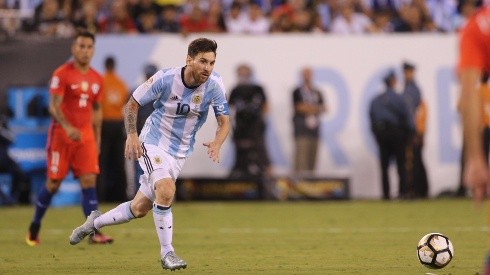 Lionel Messi durante la Copa América Centenario ante Chile.
