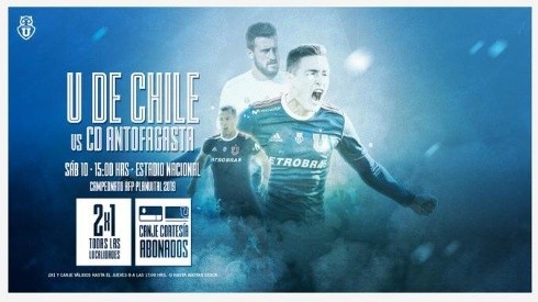 A estadio lleno: Universidad de Chile anuncia 2x1 para recibir a Antofagasta