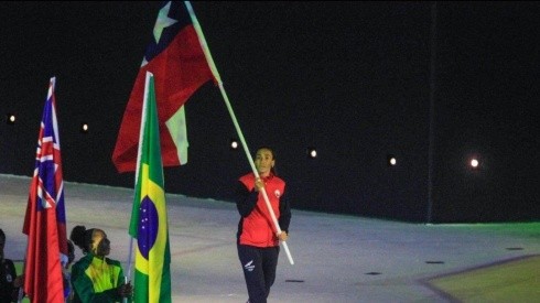 Soraya Jadue es la abanderada nacional en la clausura de los Panamericanos.