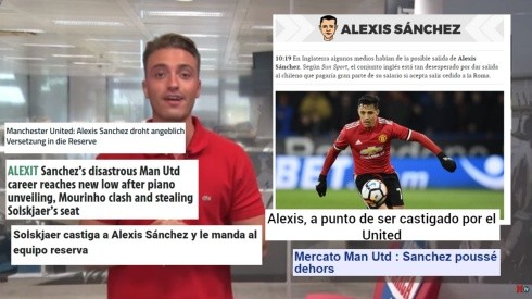 Alexis Sánchez es titular en todos los medios europeos, pero no en Manchester United