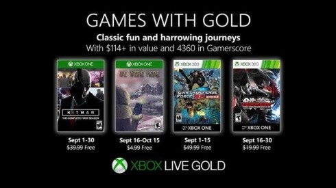 Hitman y Tekken lideran los juegos gratis de Xbox Live Gold para septiembre