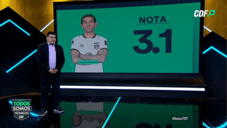 Julio Barroso: 3,1 | “Mal los centrales. Es el partido más malo que le he visto a los centrales. Se le nota mucho, Gaete se lo llevó, le cuesta y no ha jugado mucho”.