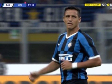Así fue el ingreso de Alexis Sánchez en su debut con el Inter