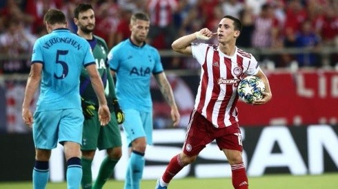 Olympiacos sorprende y le roba un empate al Tottenham en Champions League