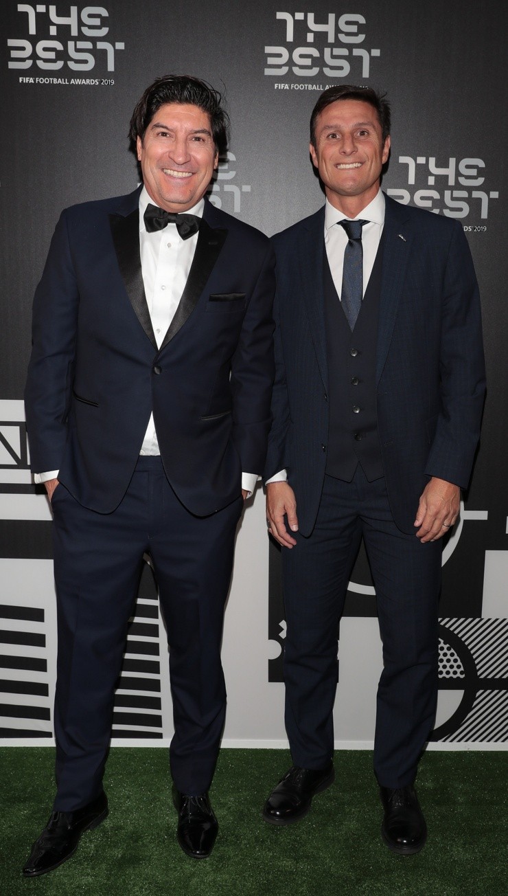 Ivan Zamorano y Javier Zanetti.