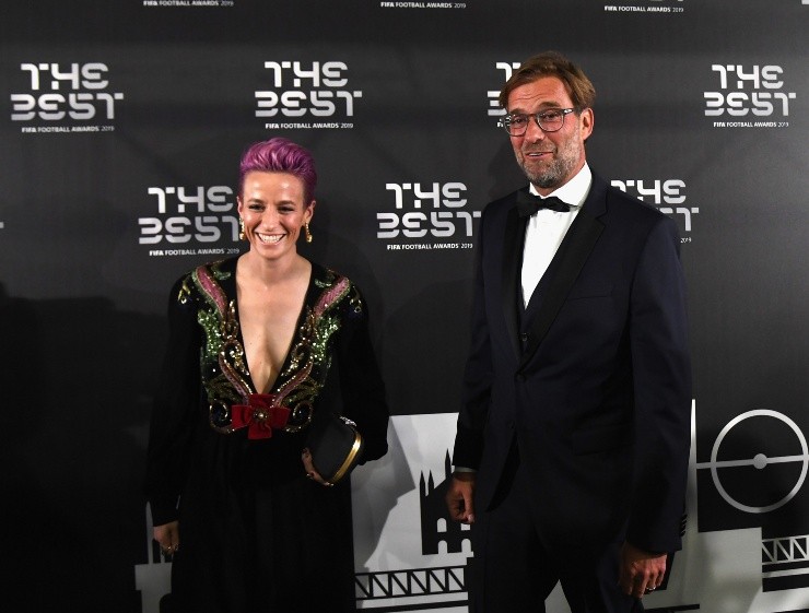 Megan Anna Rapinoe y Jurgen Klopp