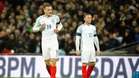 Rooney y Vardy compartieron en la selección inglesa.