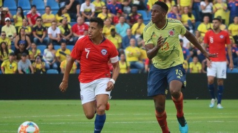 Chile versus Colombia en Alicante.