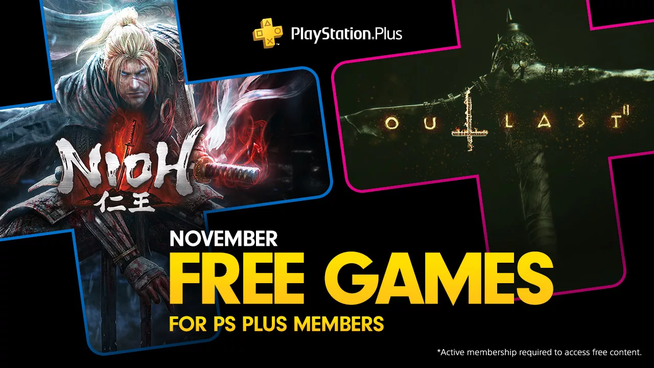 Nioh y Outlast 2 son los juegos gratis de PlayStation Plus para noviembre
