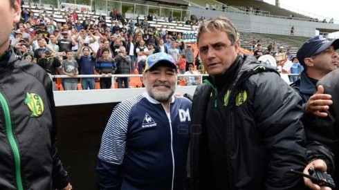 Puro cariño: El reencuentro entre Maradona y Hoyos
