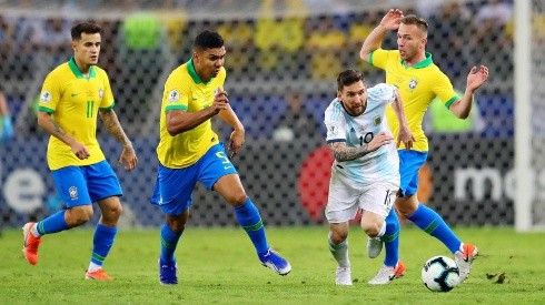 Brasil y Argentina en la pasada Copa América.