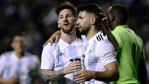 Lionel Messi y Sergio Agüero fueron los goleadores de Argentina ante Uruguay