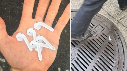 Artista deja stickers que imitan AirPods pegadas por las calles y tiene a todos locos