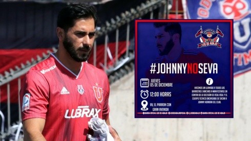Johnny Herrera recibió el respaldo de la hinchada de Universidad de Chile tras su salida de la U