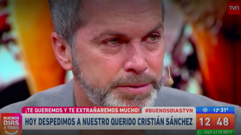 Sánchez llora a la salida de "Buenos Días a Todos"