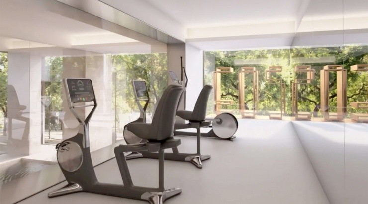 En este gimnasio lo más seguro pasará la mitad del día.