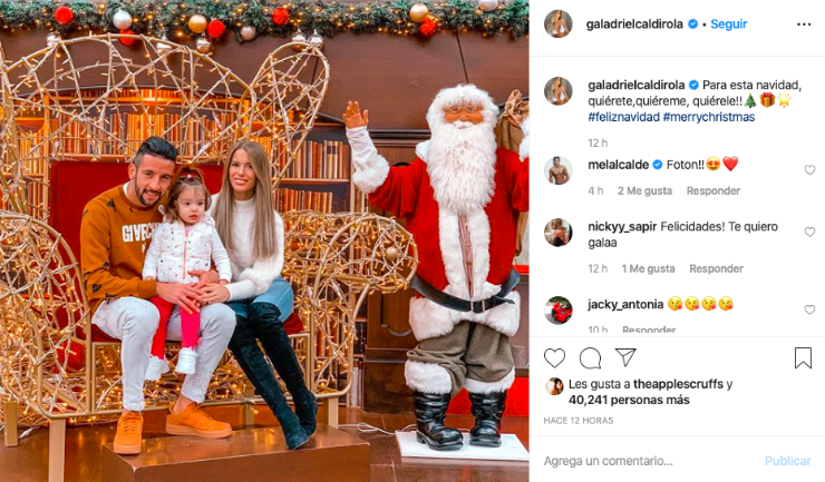 Mauricio Isla compartió junto a su hija y pareja.