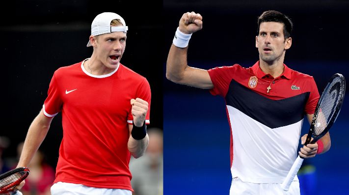 Shapovalov y Djokovic prometen un duelo de alto nivel.