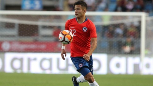 Nicolás Díaz en la Roja sub 20.