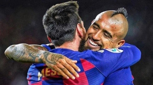Arturo Vidal asistió a Messi en el único gol del triunfo de Barcelona sobre Granada
