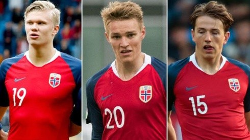 Las tres promesas del fútbol de Noruega.